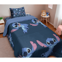 Ver imagem 2 de Kit Edredom Casal Stitch Azul Escuro Portallar