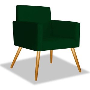 Poltrona Nina Decorativa:Suede Verde