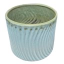Ver imagem 6 de Vaso de Cerâmica Linha Mar (12) Azul Nevoa Burguina