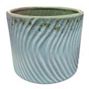 Ver imagem 1 de Vaso de Cerâmica Linha Mar (12) Azul Nevoa Burguina