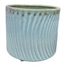 Ver imagem 7 de Vaso de Cerâmica Linha Mar (12) Azul Nevoa Burguina