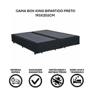 Ver imagem 3 de Cama Box King Bipartido 193×203 – Preta Base Reforçada