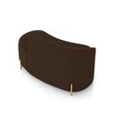 Ver mais imagens de Sofá 2 Lugares Orgânico 140cm Pé Dourado Morgan Suede Marrom D03 - D’Rossi
