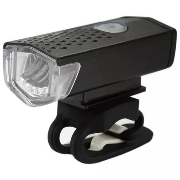 Kit Bike Farol Frontal + Traseiro Ultra Led Usb Recarregável - 2