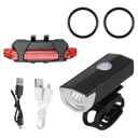 Ver imagem 1 de Kit Bike Farol Frontal + Traseiro Ultra Led Usb Recarregável