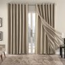 Cortina Gaze de Linho com Blackout em Tecido 2,80m X 1,70m para Janela Quarto e Sala - 1