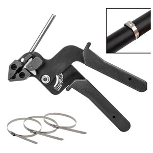 Alicate de Aperto e Corte + 100 Abraçadeira Aço inox Zip Tie
