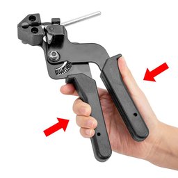 Alicate de Aperto e Corte + 100 Abraçadeira Aço inox Zip Tie - 4