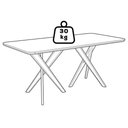 Ver imagem 6 de Mesa de Jantar Cacau com 6 Cadeiras Estofadas Palmas Linho Cinza Ornar