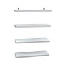 KIT com 4 Prateleiras BRANCAS em MDF com ferragens 30x10cm Decoração Foto - 1