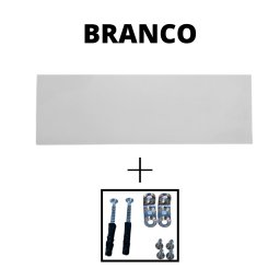 KIT com 4 Prateleiras BRANCAS em MDF com ferragens 30x10cm Decoração Foto - 3