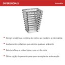 Ver imagem 5 de Vaso Decorativo de Cristal Transparente 10x8x5cm Enfeite Sala Mesa Estante