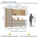 Ver imagem 3 de Cozinha Rainha 5 Peças 8 Portas 100% Mdf