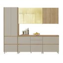 Ver imagem 2 de Cozinha Rainha 5 Peças 8 Portas 100% MDF Bege/Nature Greige