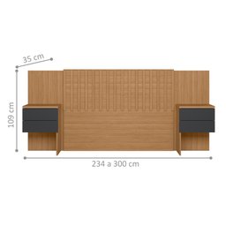 Cabeceira Frisada Extensiva Palmas Nature Titanium - 2