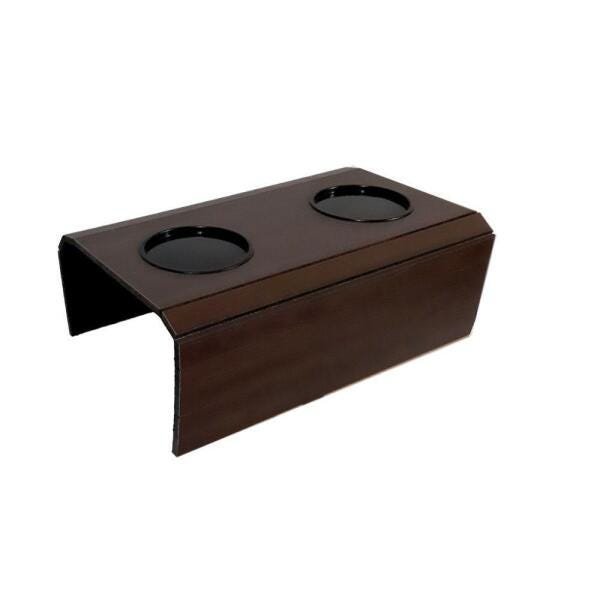 Esteira Bandeja Portas Copos Braço D Sofá - Tabaco Rustico - 2