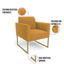Ver imagem 4 de Namoradeira e Poltrona Industrial Dourado Marisa Bouclê D03 - D’Rossi