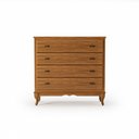 Ver imagem 2 de Cômoda Clássica Grande 4 Gavetas Pés Luiz Xv Imbuia Madeira