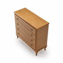 Ver imagem 4 de Cômoda Clássica Grande 4 Gavetas Pés Luiz Xv Imbuia Madeira