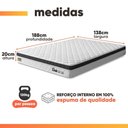 Ver imagem 5 de Cama Box Casal Espuma Ortopédica Onix D33 138x188x58cm Hellen - Suporta até 120 kg por Pessoa