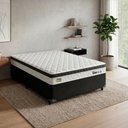 Ver imagem 3 de Cama Box Casal Espuma Ortopédica Onix D33 138x188x58cm Hellen - Suporta até 120 kg por Pessoa