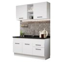 Ver imagem 3 de Armário de Cozinha Compacta 150cm Branco Agata Madesa 02