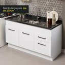 Ver imagem 7 de Armário de Cozinha Compacta 150cm Branco Agata Madesa 02