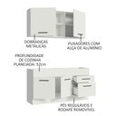 Ver imagem 5 de Armário de Cozinha Compacta 150cm Branco Agata Madesa 02