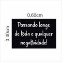 Ver imagem 4 de Tapete Passando Longe de Toda e Qualquer Negatividade! 60x40:a.royal