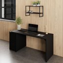 Ver imagem 3 de Nicho Parede Escritório 63cm X 28cm 2 Prateleiras F5 Office Cor:preto