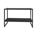 Ver imagem 6 de Nicho Parede Escritório 63cm X 28cm 2 Prateleiras F5 Office Cor:preto