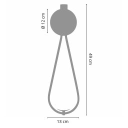 Kit 2 Luminárias Arandela Gota Tubo Globo Vidro Hall Dourado - 5