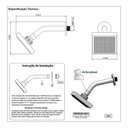 Ver imagem 6 de Chuveiro Ducha Flatt Quadrado Completo C/desviador Solar Gás