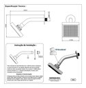 Ver imagem 6 de Chuveiro Ducha Flatt Quadrado Completo C/desviador Solar Gás