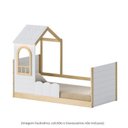 Ver imagem 7 de Cama Reversível Montessoriano com Telhado e LED New Garden Casatema MadeiraOriginals Marrom/Branco