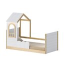 Ver imagem 3 de Cama Reversível Montessoriano com Telhado e LED New Garden Casatema MadeiraOriginals Marrom/Branco