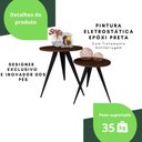 Ver imagem 4 de 2 Mesinhas Lateral De Canto Para Sala e Quarto Redonda P.M