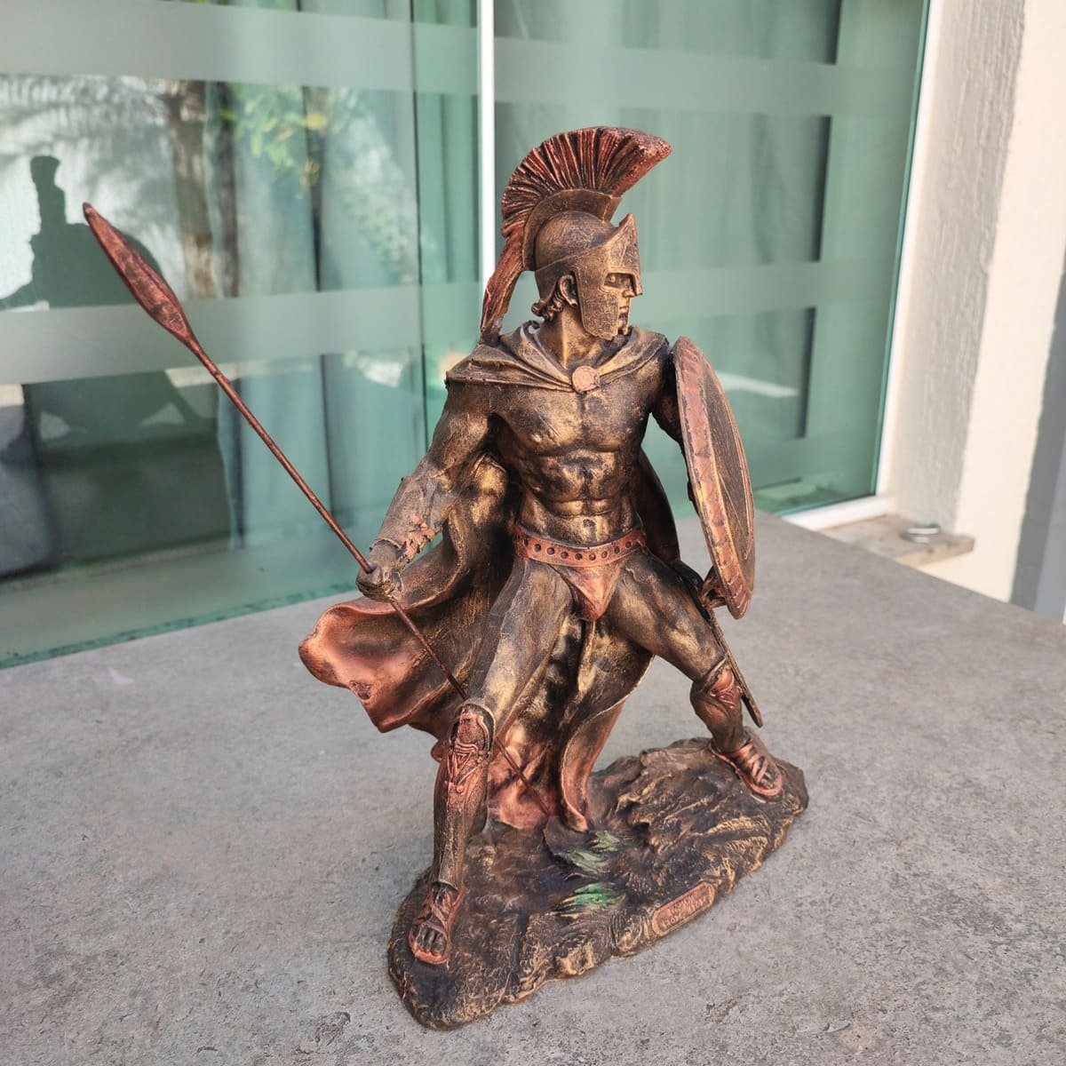 Estatua Leônidas o Guerreiro Espartano 32cm em Resina - 2