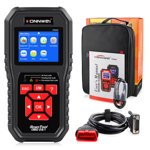Konnwei Kw850 odb2 Scanner Automotivo Profissional Português