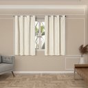 Ver imagem 1 de Cortina Blackout Renda 2,00m X 1,40m Pvc Blecaute com Renda Sala Quarto Janela Corta Luz Bege