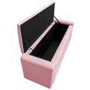 Ver imagem 4 de Calçadeira Baú Solteiro Minsk P02 90cm Cama Box Suede Rosa Bebê