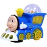 Brinquedo Trezinho Som Globo De Luz Bate E Volta - Azul - 1