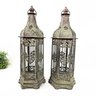 Kit 2 Lanterna Marroquina Decorativa Verde Rustica 44cm - 2