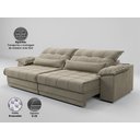 Ver imagem 4 de Sofá Retrátil e Reclinável com Molas Ensacadas e Carregador Usb Colosso 2,10m Veludocristal Fendi