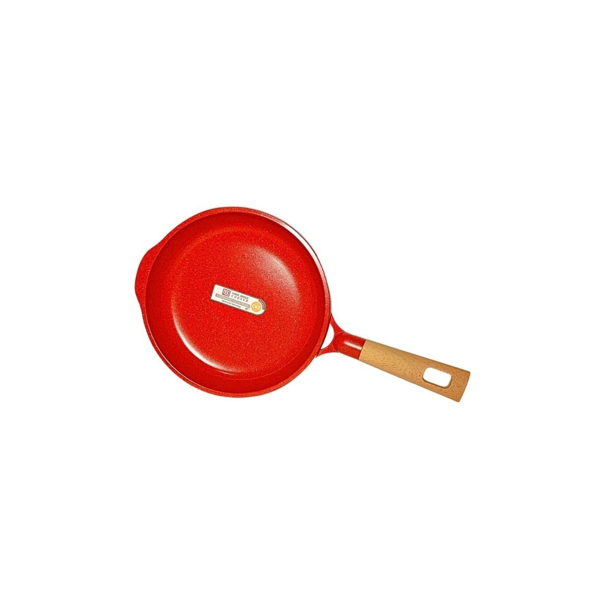 Jogo Panela Indução Revestimento Mármore Cerâmico 9 Peças Vermelho - 4