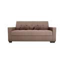 Ver imagem 3 de Sofá Cama 3 Lugares Reclinável Casal Premium 2,03 Larg Lavinia Matrix Cor:boucle Marrom