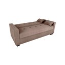 Ver imagem 4 de Sofá Cama 3 Lugares Reclinável Casal Premium 2,03 Larg Lavinia Matrix Cor:boucle Marrom