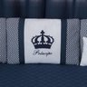 Kit Para Bicama Quarto Bebê Azul Marinho - 8 Peças - 4