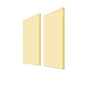 Painel Acústico Bl Acoustic 1302 - 120x60cm - Creme - 25mm