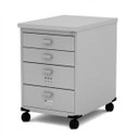 Ver imagem 1 de Gaveteiro Volante com Rodízios e 4 Gavetas Gv04Gmt Arena Pandin Móveis